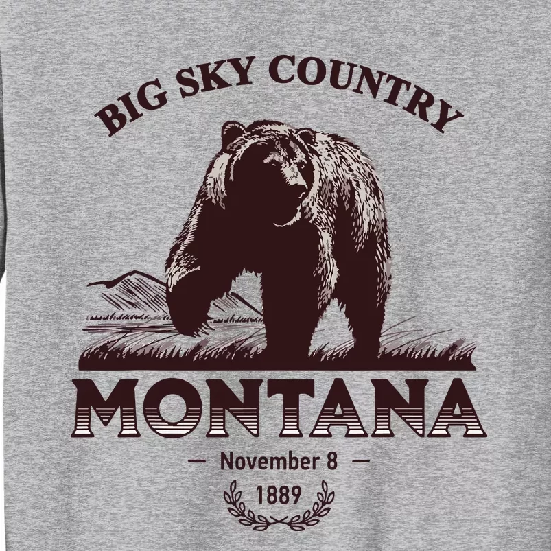 Montana State Big Sky Country Country Tall Sweatshirt