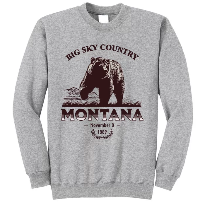 Montana State Big Sky Country Country Tall Sweatshirt