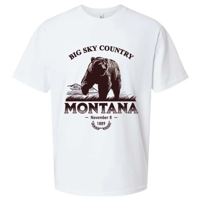 Montana State Big Sky Country Country Sueded Cloud Jersey T-Shirt