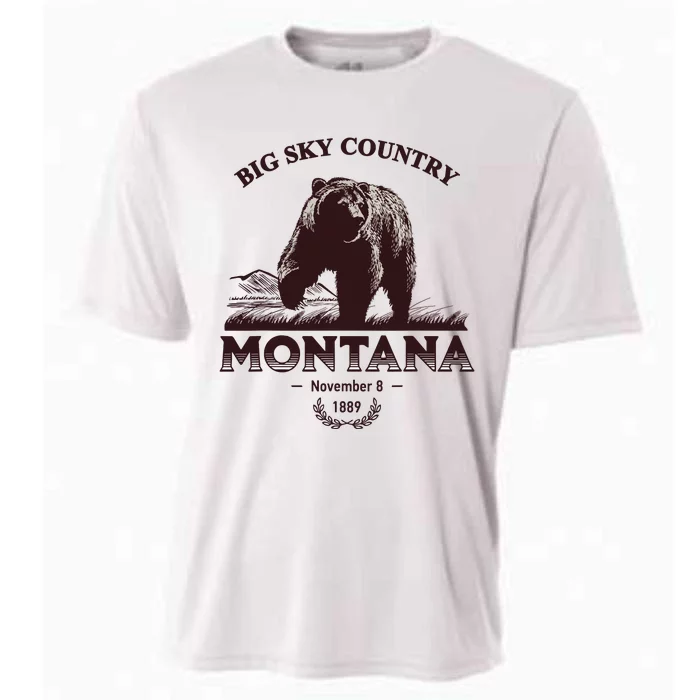 Montana State Big Sky Country Country Cooling Performance Crew T-Shirt