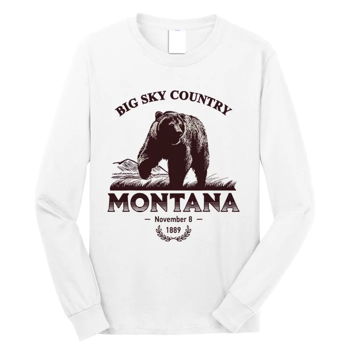 Montana State Big Sky Country Country Long Sleeve Shirt