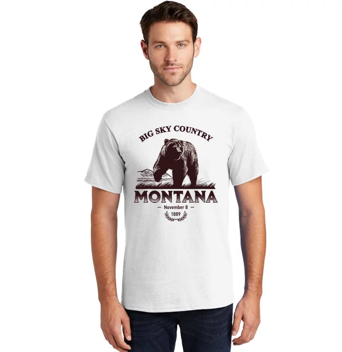 Montana State Big Sky Country Country Tall T-Shirt