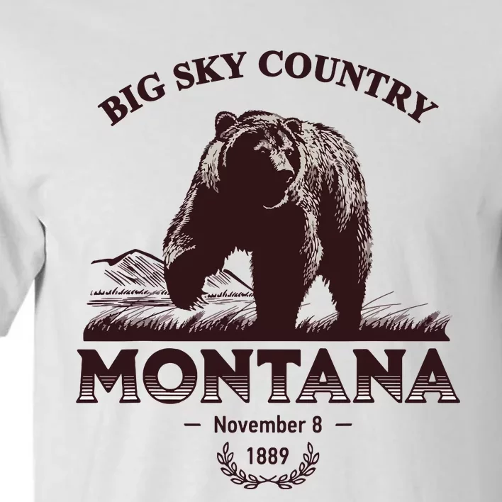 Montana State Big Sky Country Country Tall T-Shirt