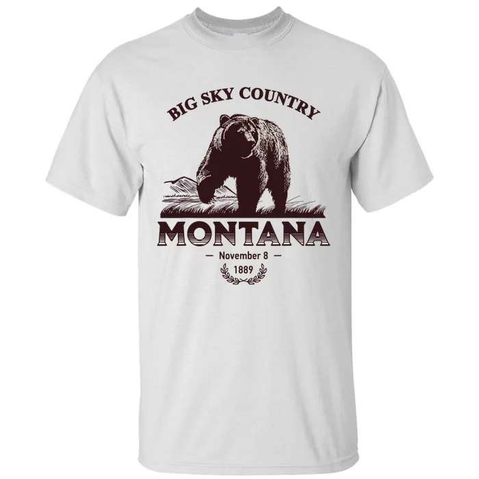 Montana State Big Sky Country Country Tall T-Shirt