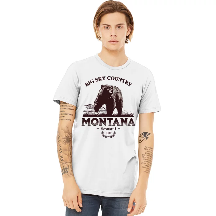 Montana State Big Sky Country Country Premium T-Shirt