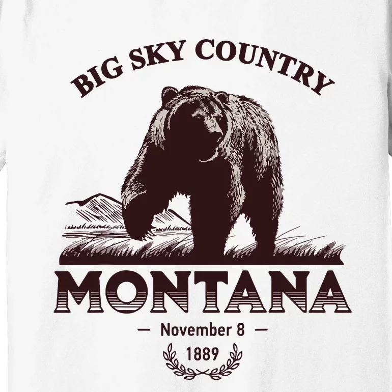 Montana State Big Sky Country Country Premium T-Shirt