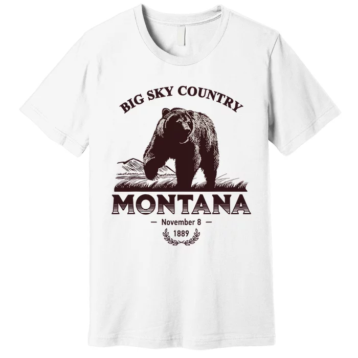 Montana State Big Sky Country Country Premium T-Shirt