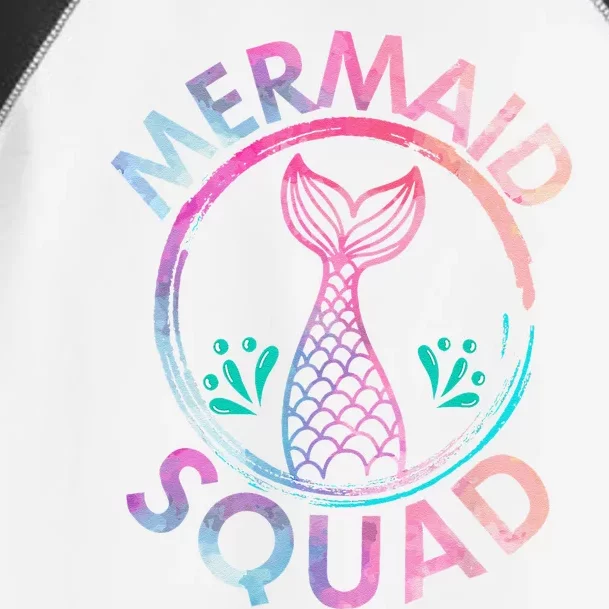 Mermaid Squad Birthday Mermaid Tail Family Matching Beach Toddler Fine Jersey T-Shirt