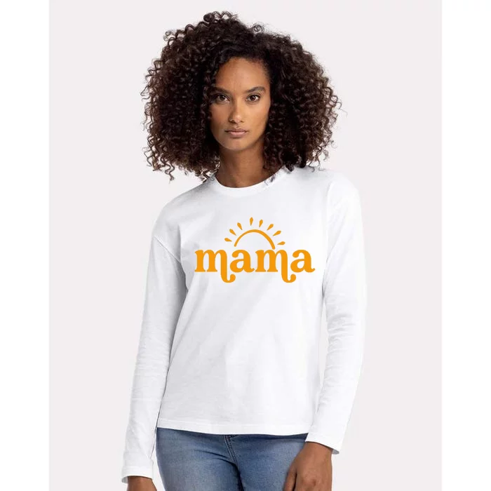 Mama Sun Birthday Sunshine First Birthday Womens Cotton Relaxed Long Sleeve T-Shirt