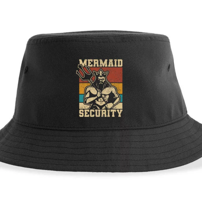 Mermaid Security Bday Costume Merman Birthday Party Outfit Sustainable Bucket Hat