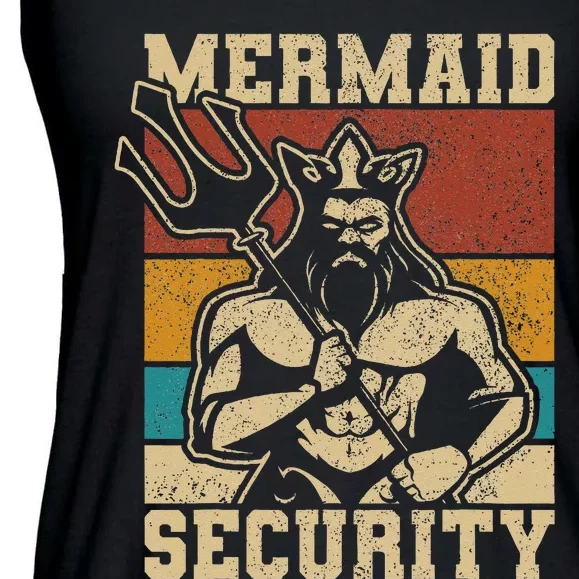 Mermaid Security Bday Costume Merman Birthday Party Outfit Ladies Essential Flowy Tank