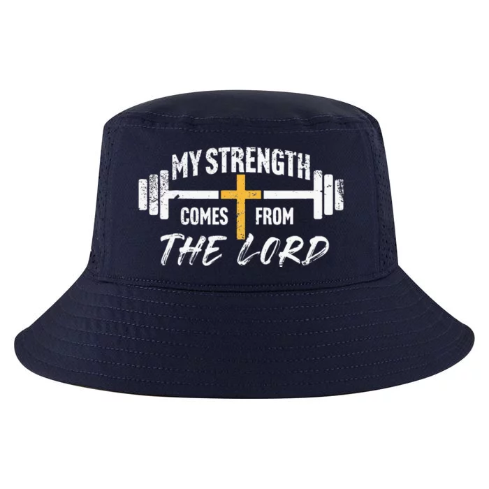 My Strength Bible Verse Gym Workout Cool Comfort Performance Bucket Hat