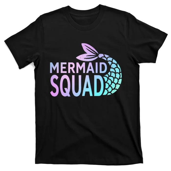 Mermaid Squad Birthday Squad for Party Mom Mama T-Shirt