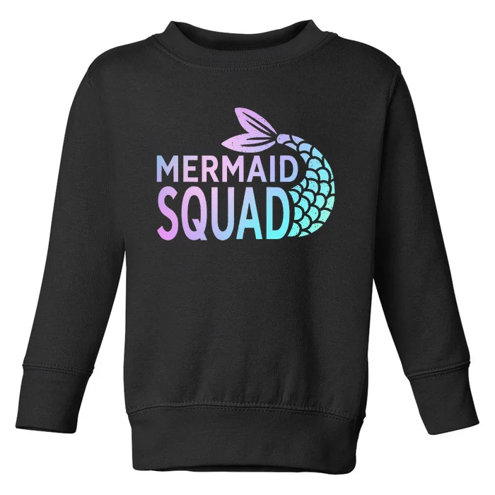 Mermaid Squad Birthday Squad for Party Mom Mama Toddler Sweatshirt