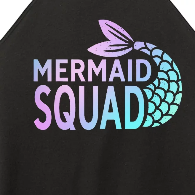 Mermaid Squad Birthday Squad for Party Mom Mama Women’s Perfect Tri Rocker Tank