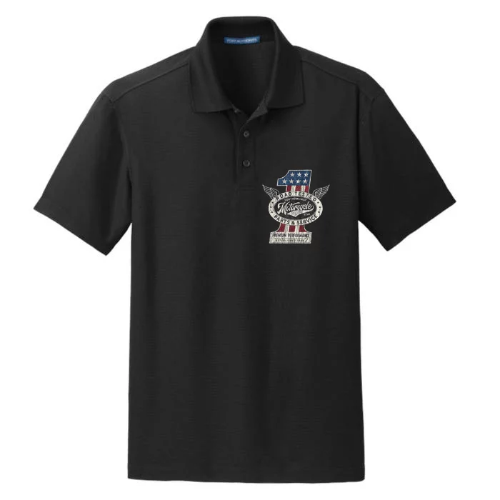 Motorcycle Shop Biker Usa Pride Dry Zone Grid Performance Polo