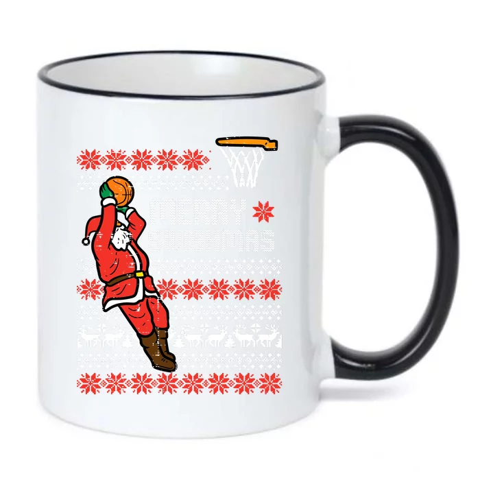 Merry Swishmas Basketball Ugly Christmas Xmas Black Color Changing Mug