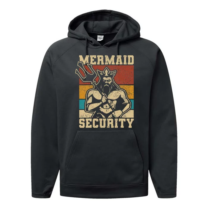 Mermaid Security Bday Costume Merman Birthday Performance Fleece Hoodie