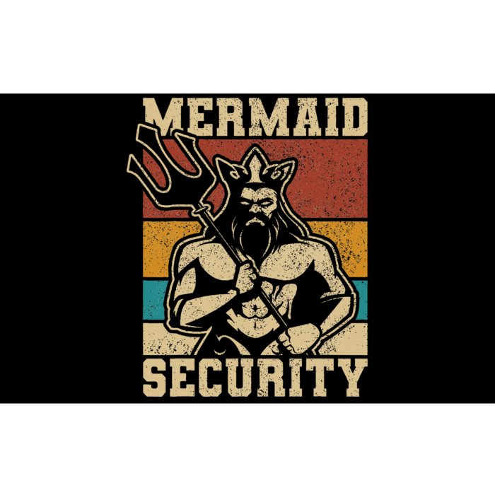 Mermaid Security Bday Costume Merman Birthday Bumper Sticker