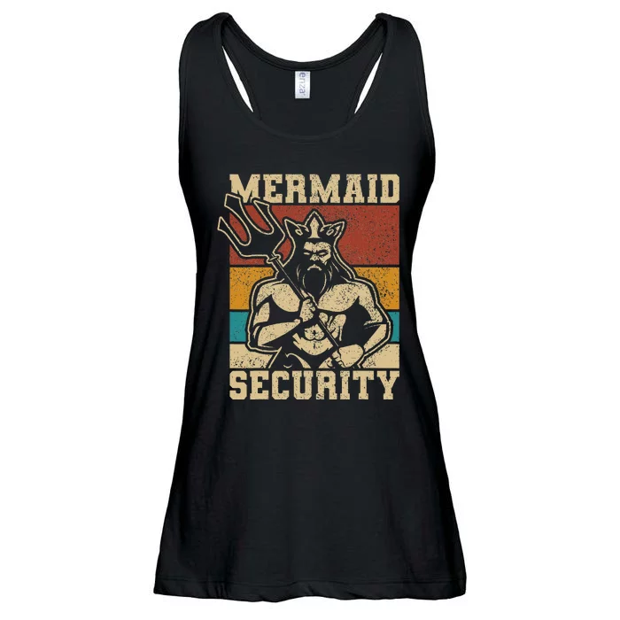 Mermaid Security Bday Costume Merman Birthday Ladies Essential Flowy Tank