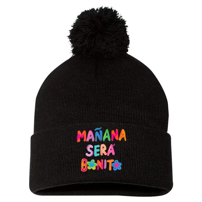 Mañana Será Bonito , Tomorrow Will Be Nice Pom Pom 12in Knit Beanie