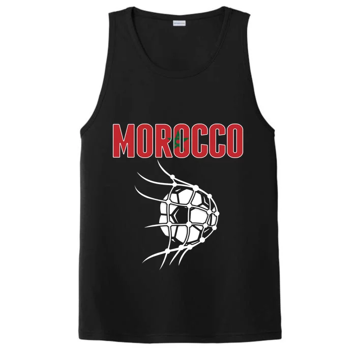 Morocco Soccer Ball In Net Great Gift Support Moroccan Football Team Gift Performance Tank