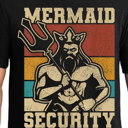 Mermaid Security Bday Costume Merman Birthday Party Outfit Pajama Set