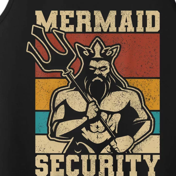 Mermaid Security Bday Costume Merman Birthday Party Outfit Performance Tank