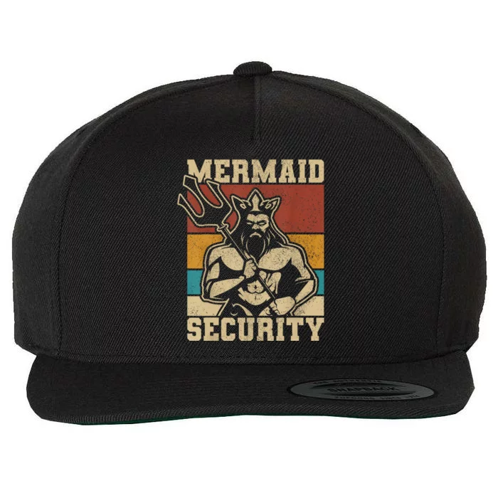 Mermaid Security Bday Costume Merman Birthday Party Outfit Wool Snapback Cap