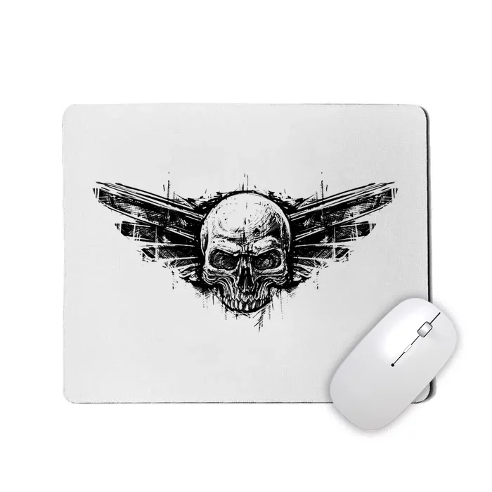 Military Skull Badge Mousepad