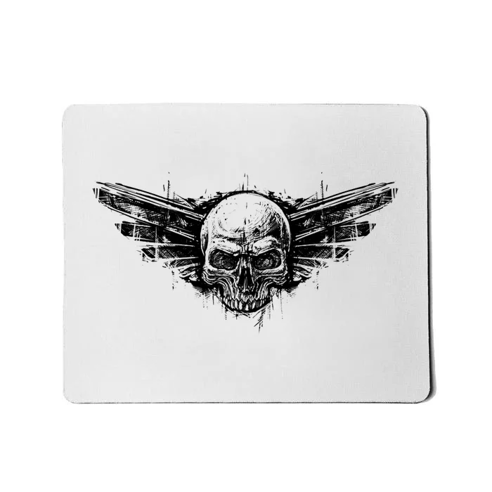 Military Skull Badge Mousepad