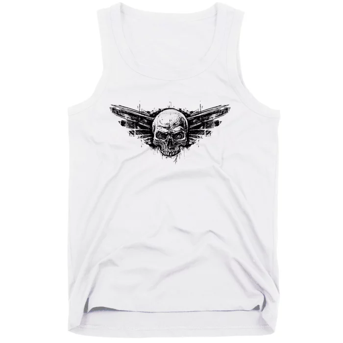 Military Skull Badge Tank Top