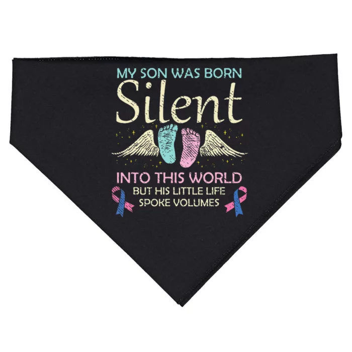 My Son Born Silent Infant Loss Awareness Miscarriage Parents USA-Made Doggie Bandana