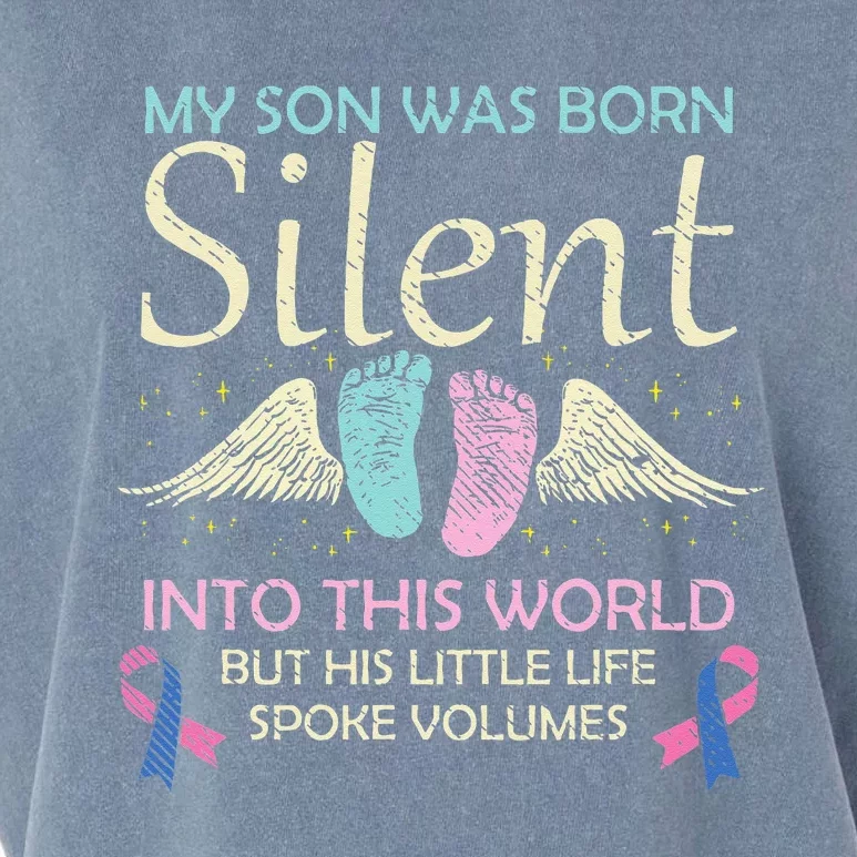 My Son Born Silent Infant Loss Awareness Miscarriage Parents Garment-Dyed Women's Muscle Tee