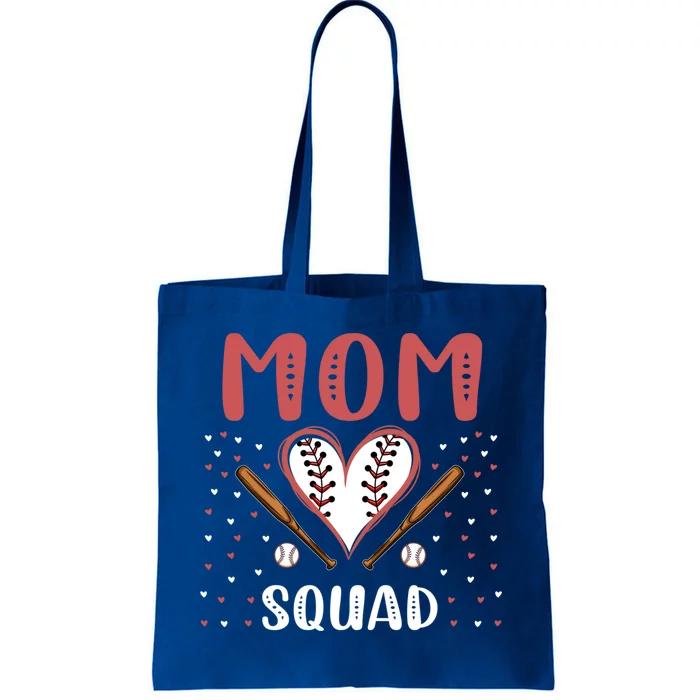 Mom Squad Baseball Funny Practice Game Sports Gift Tote Bag