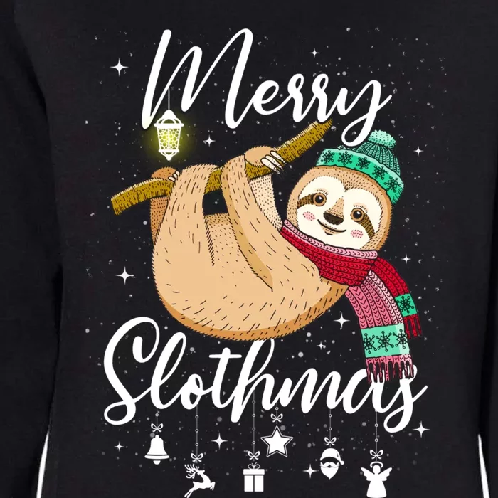 Merry Slothmas Christmas Pajama For Sloth Lovers Funny Gift Womens California Wash Sweatshirt