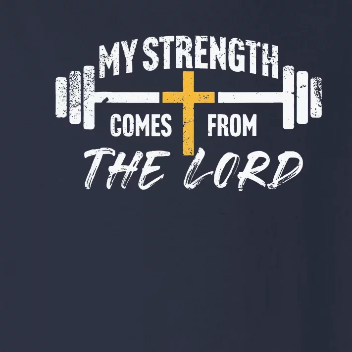 My Strength Christian Bible Verse Gym Workout Toddler Long Sleeve Shirt