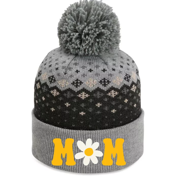 Mom Sunflower Cute Mothers Day The Baniff Cuffed Pom Beanie