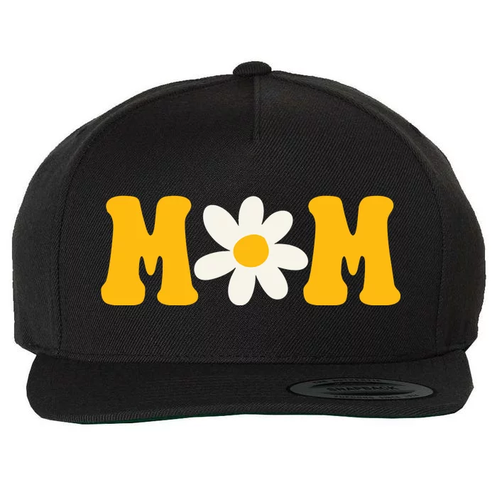 Mom Sunflower Cute Mothers Day Wool Snapback Cap