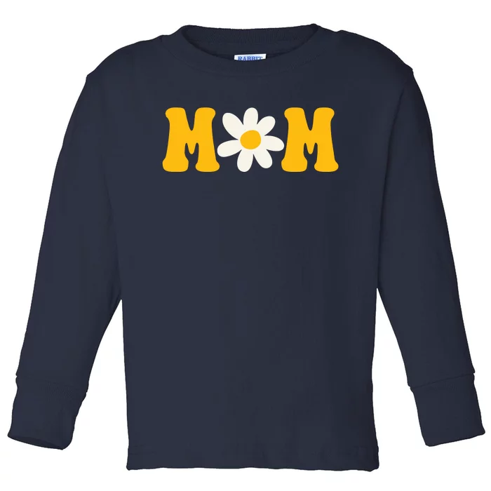 Mom Sunflower Cute Mothers Day Toddler Long Sleeve Shirt