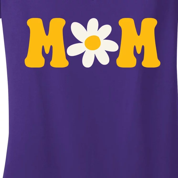 Mom Sunflower Cute Mothers Day Women's V-Neck T-Shirt