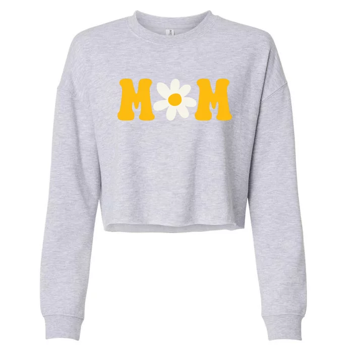 Mom Sunflower Cute Mothers Day Cropped Pullover Crew