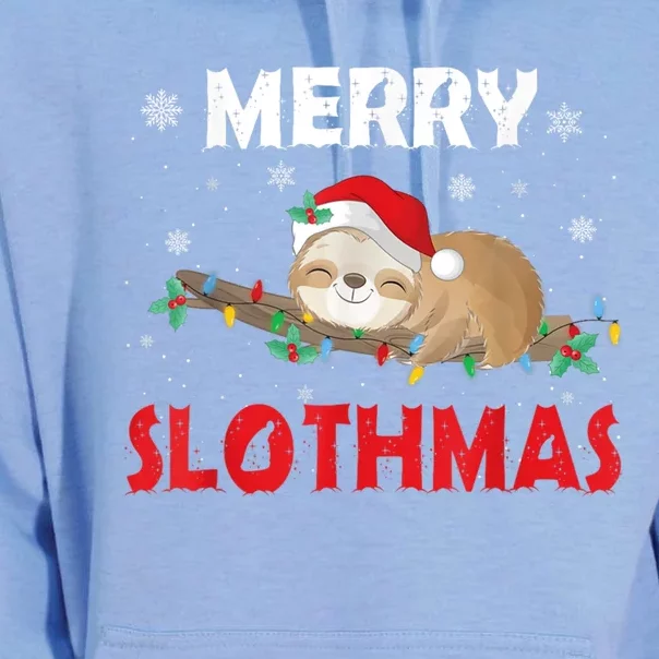 Merry Slothmas Christmas Pajama For Sloth Lovers Great Gift Unisex Surf Hoodie