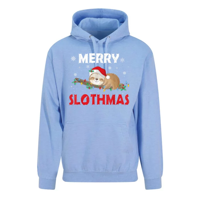 Merry Slothmas Christmas Pajama For Sloth Lovers Great Gift Unisex Surf Hoodie