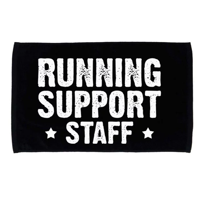 marathon support crew marathon runner staff running Microfiber Hand Towel