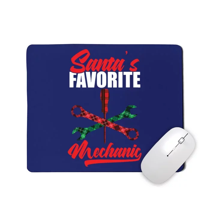 Mechanic Santa Christmas Engineer Fix Design Mousepad