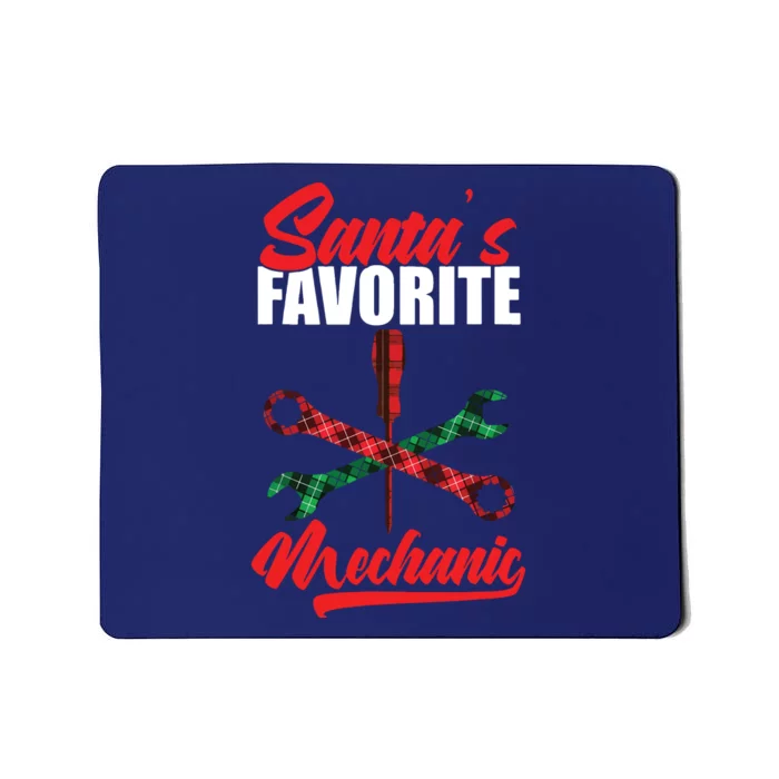 Mechanic Santa Christmas Engineer Fix Design Mousepad