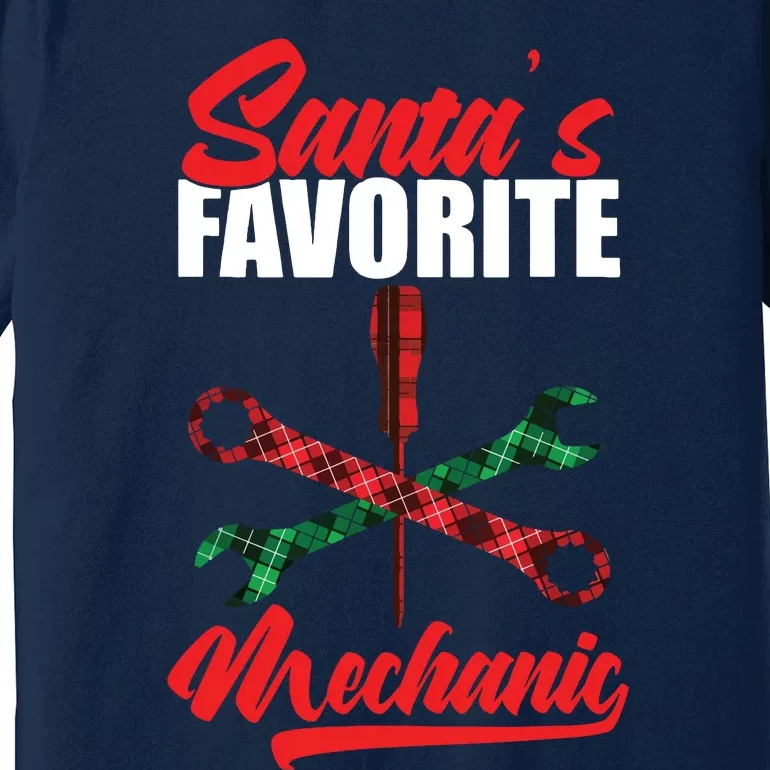 Mechanic Santa Christmas Engineer Fix Design Premium T-Shirt