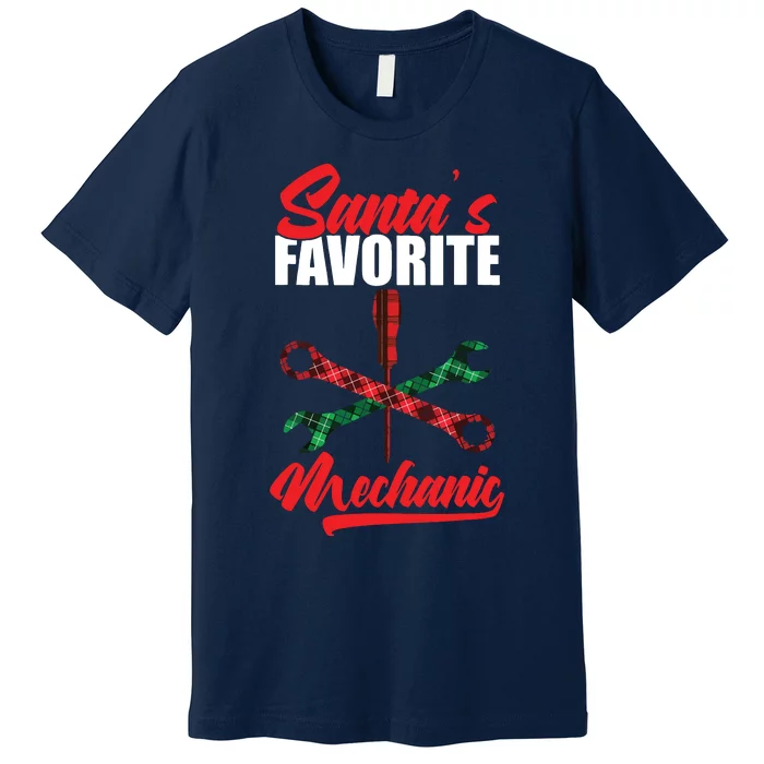 Mechanic Santa Christmas Engineer Fix Design Premium T-Shirt