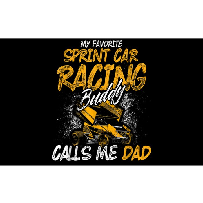 Mens Sprint Car Racing Buddy Dad Race Track Racer Bumper Sticker